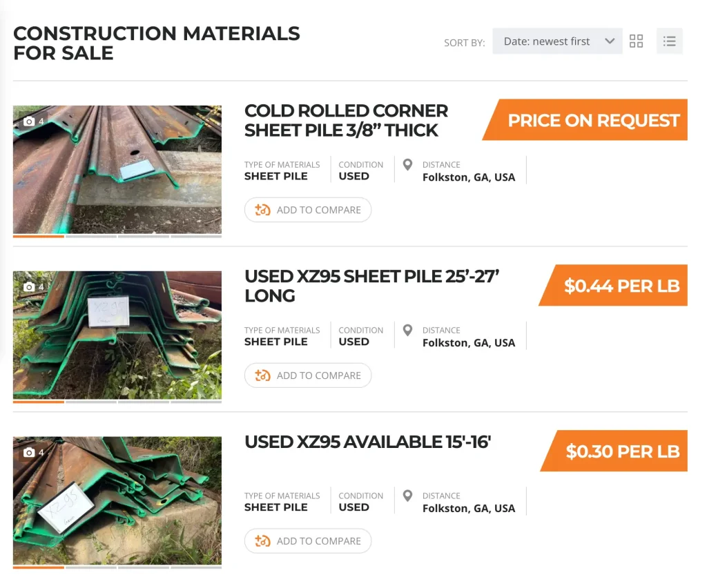 Steel Giant Construction Marketplace - Buy and sell new and used construction materials